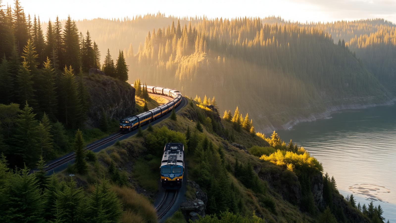Stimmungsmotiv zur Bahnreise Oregon auf Schienen – Küstenbahnen, Flüsse und Cascades