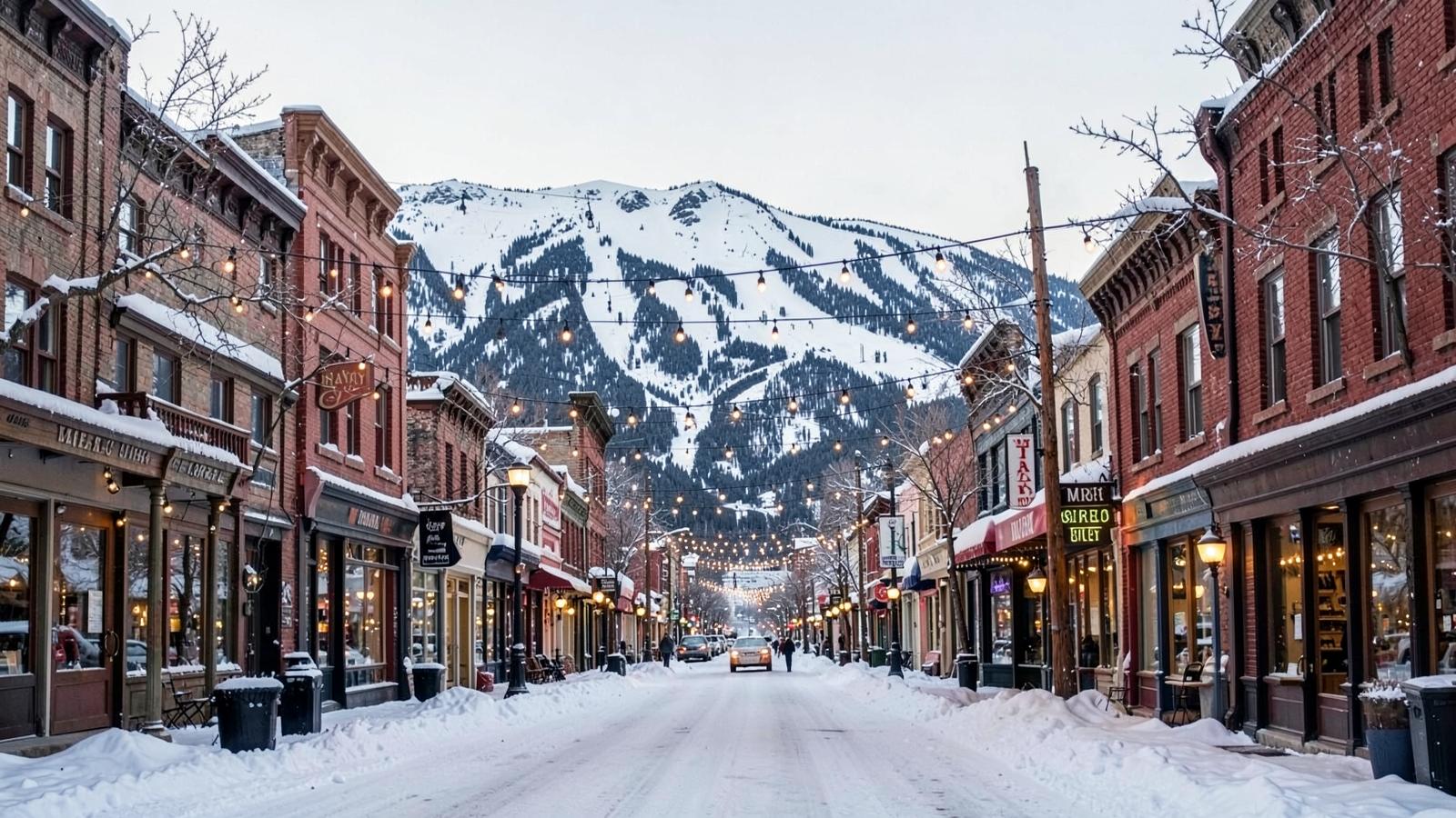 Winterstimmung zur Skireise Park City – Winterurlaub in Utah